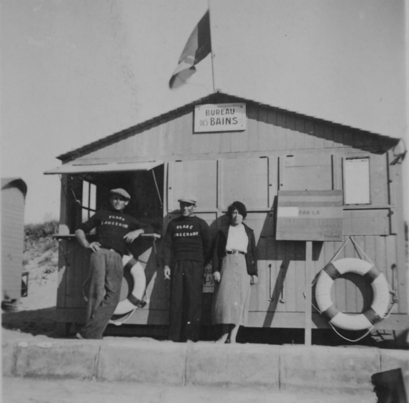Le premier poste de secours de la plage de Longchamp.